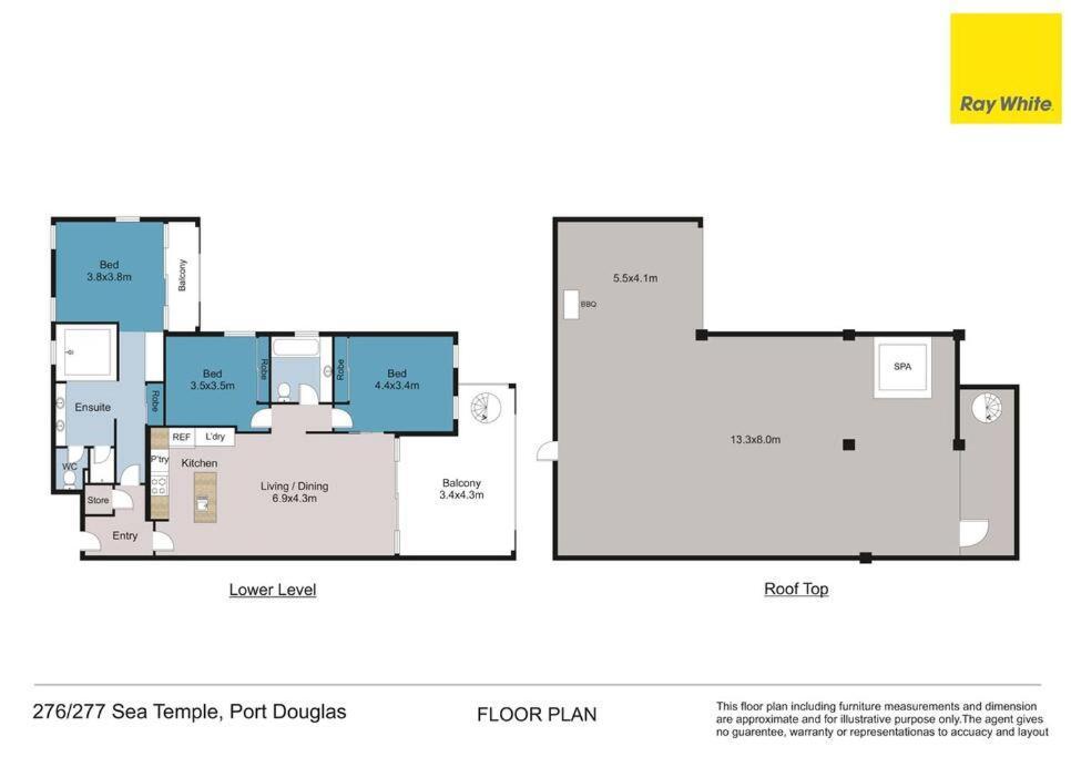 Apartment Luxury Beachside 3 Bedroom Sea Temple With Private Roof Terrace Port Douglas